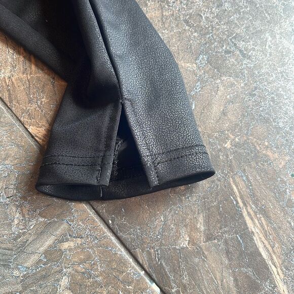 Knox Rose Womens Black Textured Spandex Pull On Stretch Leggings Pants Size S - Picture 3 of 9